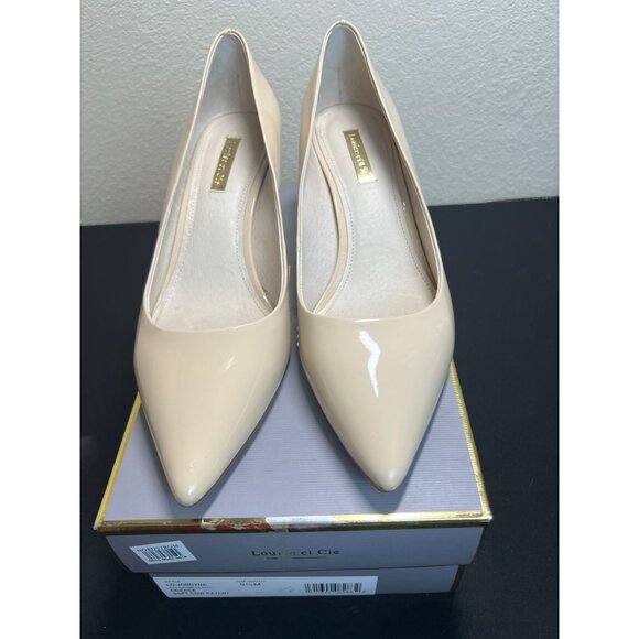 Louise Et Cie Lo-Jordyna 9.5M Nude Odessa Pointed Toe Patent Leather Pumps - Picture 2 of 16